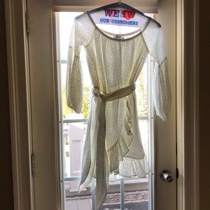 White eyelet dress